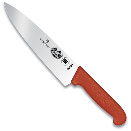 Swiss Army Brands Victorinox 40421 Kitchen Fibrox Pro - Haccp Red Chef'S - Straight, 8In Blade, 2In Width At Handle VIC-5.2061.20